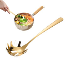 Stainless Steel Pasta Server, Spaghetti Spoon, Noodle Sieve