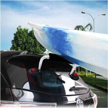 Carga de kayak sin esfuerzo en el techo del coche, rodillo de kayak ajustable para la mayoría de los vehículos, marco de aleación de aluminio