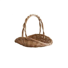 Picnic Basket Straw HandWoven Portable FruitPicking Model M