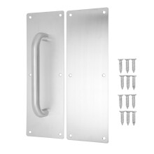 Plaque de poussée robuste et durable, design élégant avec film protecteur offrant une protection contre le feu et la rouille
