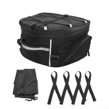 Motorcycle saddlebag for all motorcycles, rear rack, compatible with R1200GS, lightweight and waterrepellent