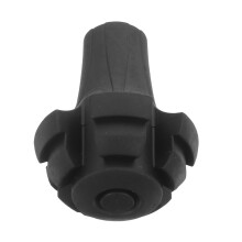 Trekking pole tip set Tips for trekking poles Replacement tube tip PVC Black
