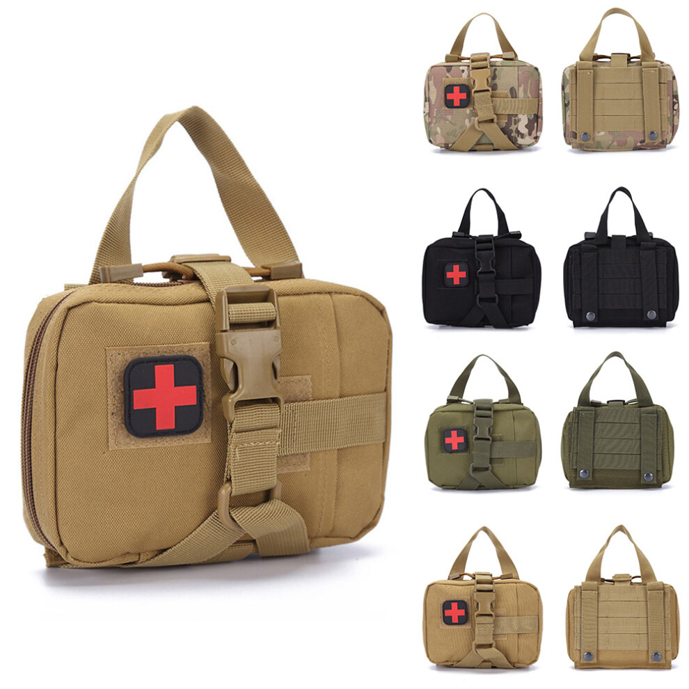 Tactical First Aid Bag, Rip-Away Trauma Compact MOLLE Emt IFAK Pouch For Hunting Shooting Outdoor Activities, Water Resistant Nylon With Spacious