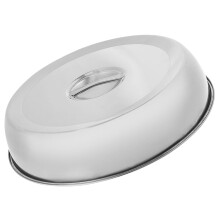 Tampa para grelhar bifes com circulação de calor, tampa para grelhar bifes com retenção de fumaça, feita em aço inoxidável e com alça,