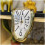 Creative Twisted Wall Clock Scandinavian Melting Design Pendulum Clock Silver 7Inch Decorative Wall Clock 5