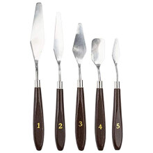 Painting Spatula Stainless Steel Blades 4 cm to 9 cm Pack of 5
