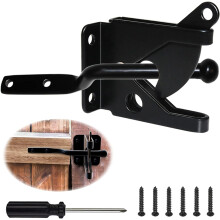 Loquet de portail durable pour portails de jardin et de piscine, verrouillage automatique assurant l'intimité, déverrouillage facile du bout des