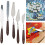 Scraper knife, artist supplies, 18piece plastic handle, various blade sizes 2