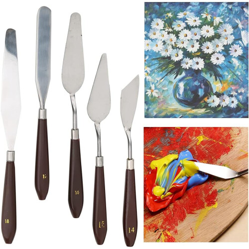 Scraper knife, artist supplies, 18piece plastic handle, various blade sizes 1