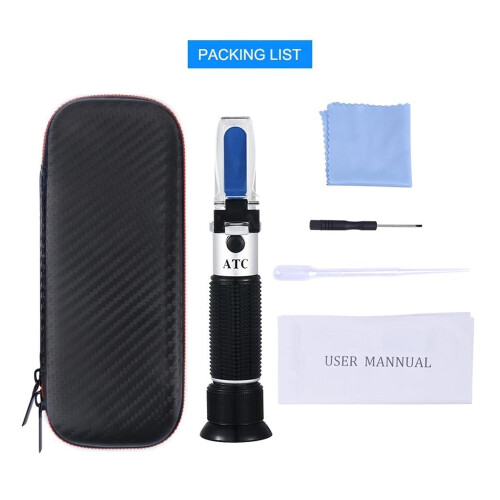 Refractometer For Alcohol Content 080% V/V, Liquor Concentration Detector, Durable And Easy To Use 2