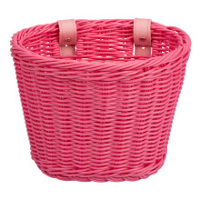 Front loading basket Rattan Hand woven bicycle basket Woven MultiColor