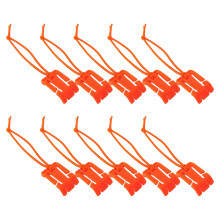 10pcs Tactical Equipment Clip Dominators with Elastic String Outdoor Sports Management Attaching Clamps Backpack Buckle Strap