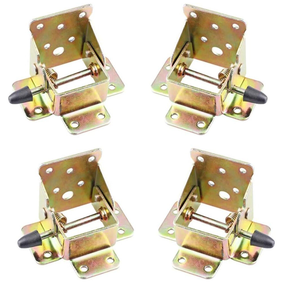 High-Quality Metal Table Leg Extender For Outdoor Table Desk, Self Locking Brackets With Spring Activated Forced Lock, Locking Folding Hinges With Sol 9436597779240