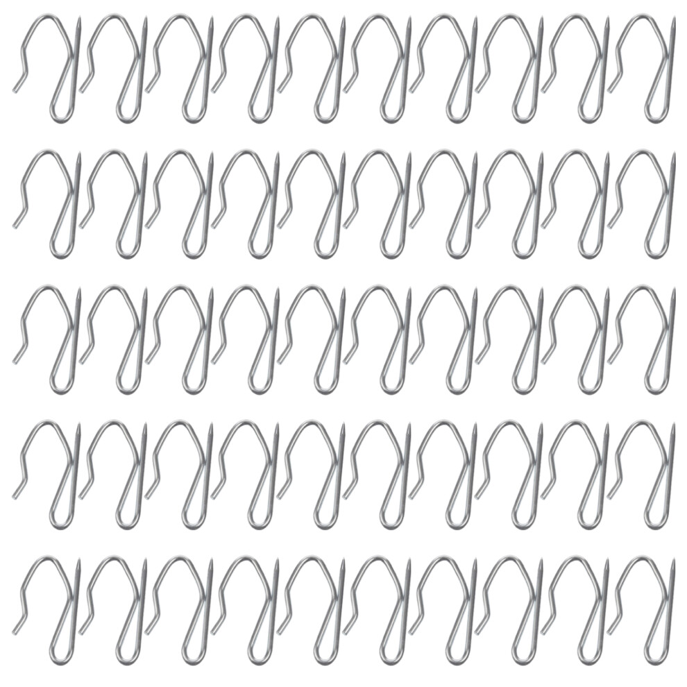 50 Pcs Drapery Pin Hooks, Heavy Duty Stainless Steel Drapery Pinch, 30Mm*18Mm Hooks For Pencil Pleat Curtains And Windows Curtains Door Curtain Shower 9436597779479