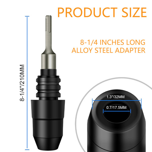 Compactly and Portable SDSs Plus to SDSs Max Adapter for Brick 2