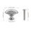 Knobs for Cabinets with Screw, Modern Cabinet Door Knobs, Brushed Nickel Drawer Knobs, Solid Zinc Alloy with Minimalist Installation, Matte Curved Sur 2