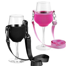 Pack of 2 wine glass holders for hanging, cup for hanging wine glass, glass holder, wine glass pendant, wine glass holder, multicoloured