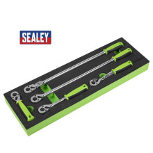 Ratchet Wrench Set 5pc 3/8"Sq Drive Flip Reverse