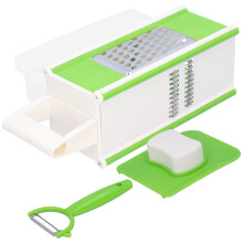Manual Vegetable Chopper Grater With Stainless Steel Blades Thickness Adjustment And Julienne Function Easy To Clean Durable Kitchen Utensils For Ever
