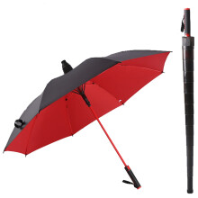 27 Inch Golf Umbrella, Full Fibre AntiWind Umbrella, Sunny Umbrella, Long Golf Umbrella, for Golf, Camping, Hiking, Backpacking, RED