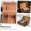 Solid Wood Stick Needle Holder Hidden Vintage Basket Practical Storage Case 4