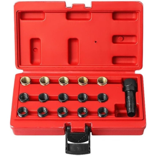 Thread  Kit Carbon Steel Tap Insert Tool 21Mm Hex Head For Ignition Restoration DIY 2