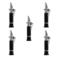 Refractometer ATC, 032% Brix Range, Handheld Sugar Tester For Food And Drinks, Black 5Pack