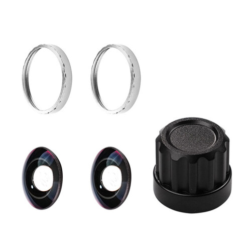 Lentille de protection interchangeable en verre,-argent