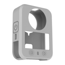 Coque en silicone pour caméra d'action 360, housse de-gris