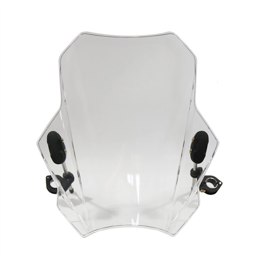 Motorcycle Wind Deflector Windscreen Universal Fits Fz6 Fz8 Xj6 Smoke Gray 9323874463858