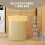 Homcom (Cream) HOMCOM 55L Laundry Hamper with Removable Washable Liner Bag 6