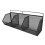 Hanging wire storage baskets Metal wire container for kitchenbathroom (BLACK) 1