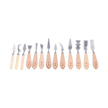 13Piece Palette Knife Set with Storage Bag, Stainless Steel Blades for Oil, Acrylic Painting