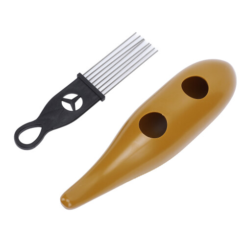 Guiro-Instrument aus Edelstahl und ABS, 2