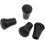 Hiking stick trekking pole set with rubber tip ends for common sticks 2