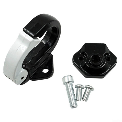 Easytouse motorcycle hooks, practical storage solution for scooter accessories (Black  White) Black/White