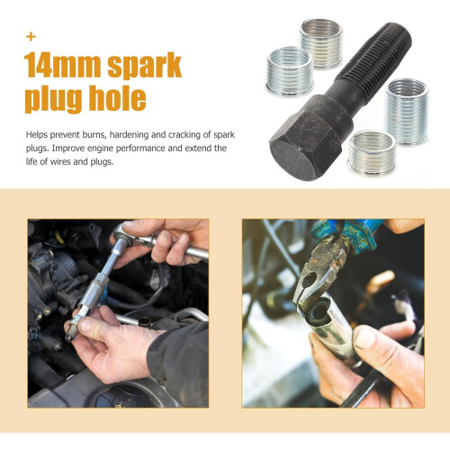 Thread  Tool For Ignition Plug Sparking Plug Thread  Kit Helicoil Automotive Use Random Color 2