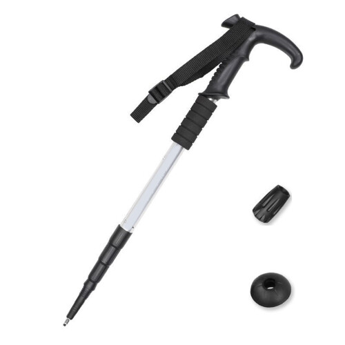 Mode Aluminium Walking Stick Adjustable Hiking Pole For Outdoor Activity