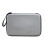 Square Table Tennis Racket Case Waterproof Zipper Paddle Storage Bag Hard Case Silver 1