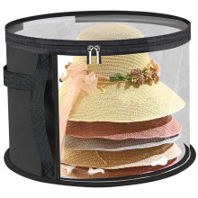 Oversized clear hat storage bag for women, Caps Cowboy Hat Organizer for Closet, Wide Brims Case with carrying strap