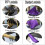 Automatic Folding Umbrella, 10 Ribs Compact Travel with Auto Open Close, Windproof (2), Black  Grey 2