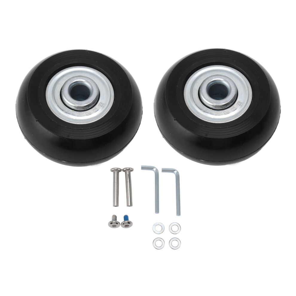 Replacement Wheels For Suitcase Trolley Inline Skate Mute Double Bearing Load Bearing Swivel Caster Wear Resistant Easy Accessibility Durable Long Las 9436597781564
