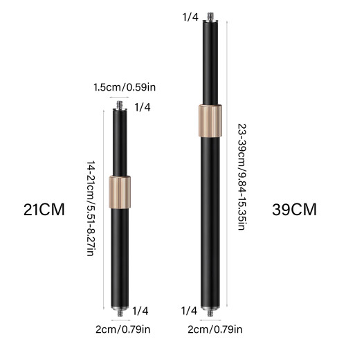 Adjustable 1/4inch Male Threaded Adapter For Camera-39cm 1