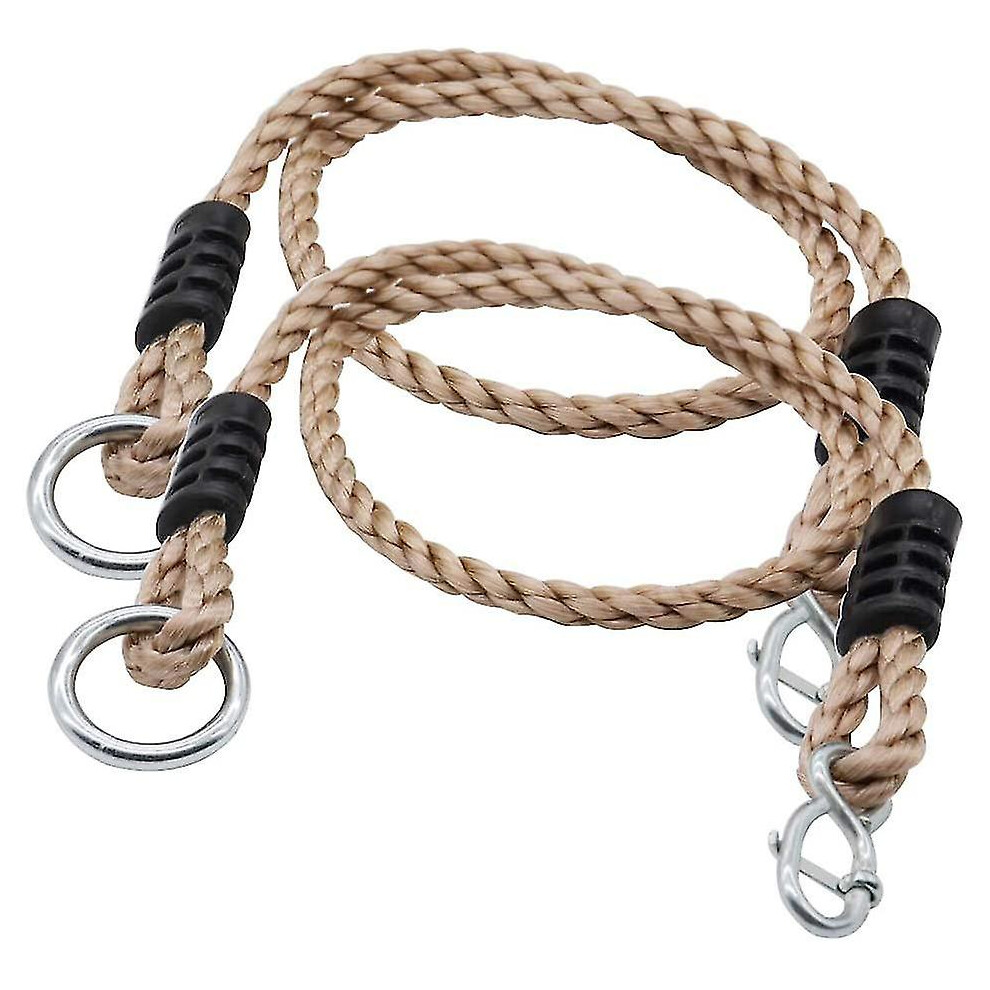 Military Grade Nylon Tree Swing Ropes, Heavy Duty Swing Ropes With Stainless Steel Snap Carabiner For Spinner Swings, Adjustable Suspension Rope Syste 9436597781939