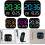 Digital Wall Clock Easily Readable With Remote Control For Time And Temperature Display Magenta 4