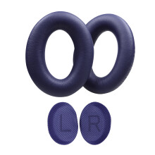 1Pair Ear Pad Headsets Earmuffs for QC35 Headphones-Blue