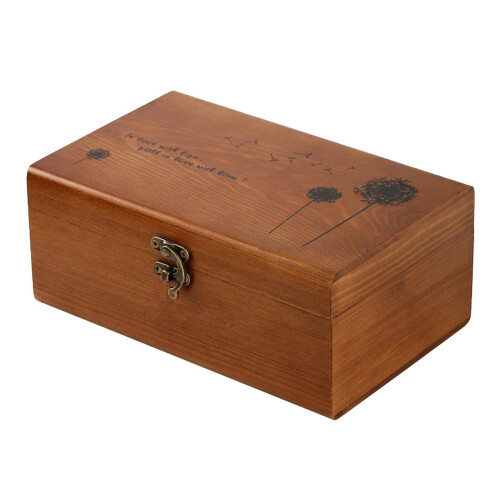Wooden Sewing Box Foldable Fan Thread Sewing Basket Organiser (Brown)