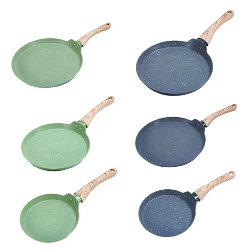 Scratch Resistant Frying Pan with Maifan Stone Coating-Gray M 1