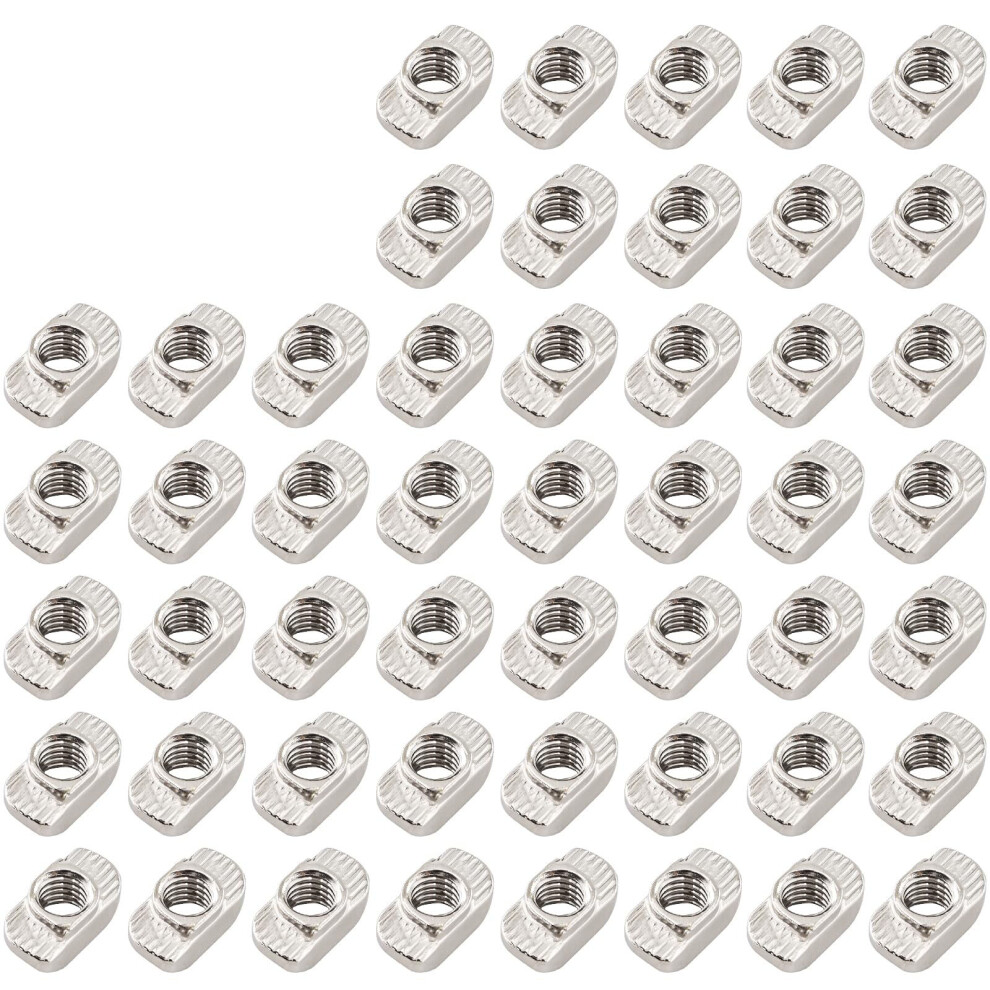 50Pcs T-Nut Hammer Head T Nut Fasten Slot Nut-6 30 Type 7754000963096