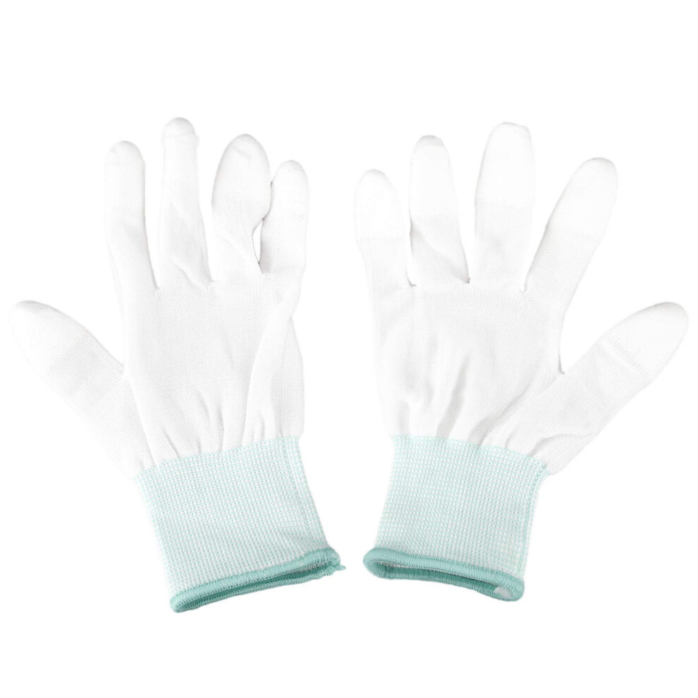 Esd White Gloves One Pair Antistatic Antiskid For Pc Computer Work Electronics Assembly 9119770086488